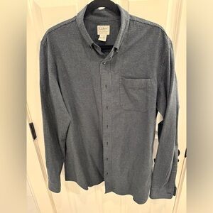 L.L. Bean flannel shirt grey